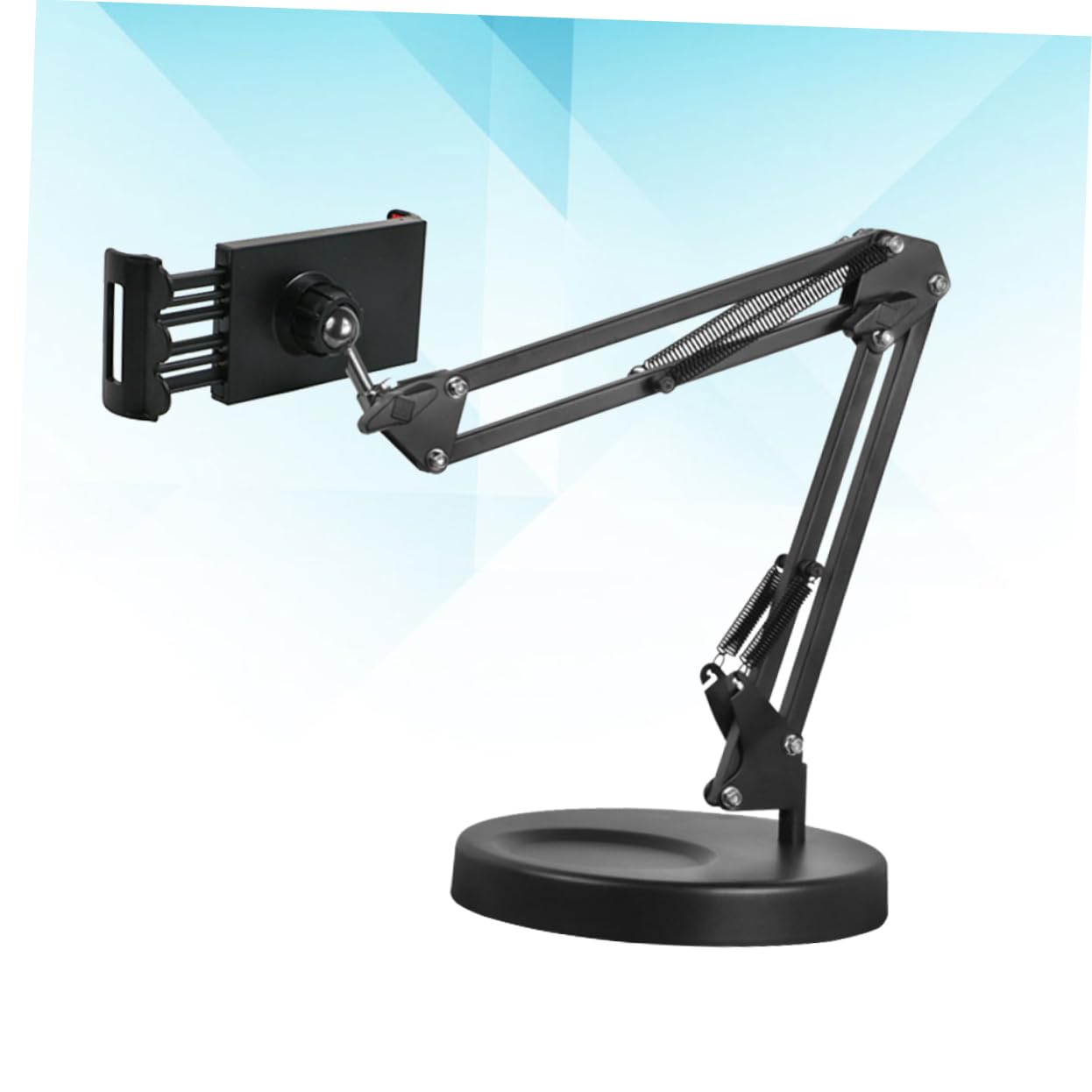 Angoily Soporte para Teléfono Móvil de Metal con Clip Soporte de Brazo de Suspensión para Escritorio para Uso Oficina y Hogar Compatible con Teléfono y Tableta