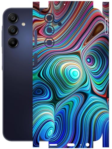 Image of AtOdds - Full Body Back Screen Guard Protector Film - Lamination Wrap Skin Sticker Compatible with Samsung Galaxy A15 (5G) | Scratchproof Matte Finish (Water Paint)