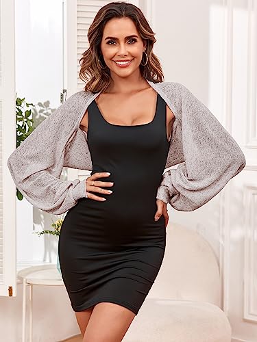 Image of ZAFUL Women's Sheer Shrug Y2K Long Sleeve Cardigans 2026 Irregular Tie Front Bolera