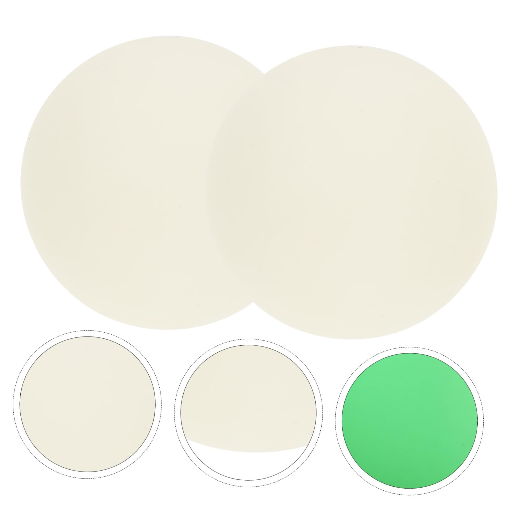 BRIGHTFUFU Roller Hockey Pucks 2pcs Ice Hockey Pucks for Training PVC Practicing Puck Size