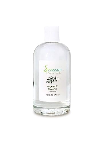 Glicerina vegetal pura sin OMG USP grado alimenticio natural 48 onzas (3 x 16 onzas)