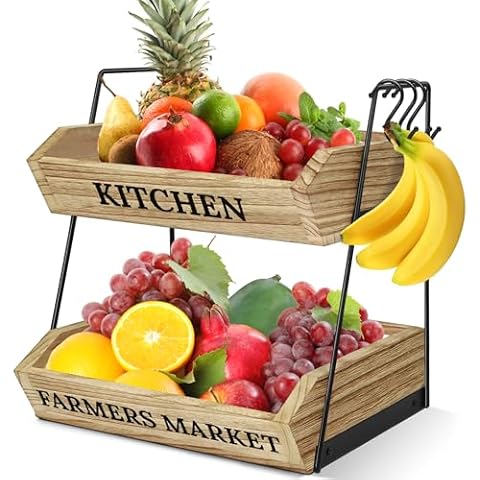 Esbainia 2 Tier Fruit Basket Cover