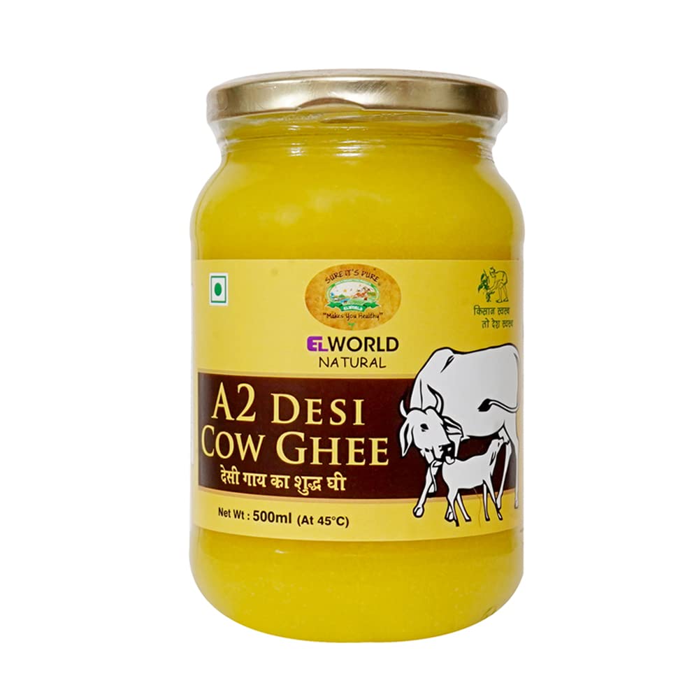Elworld Agro & Organic Food Products A2 Desi Cow Ghee 500ml (B0BGC8LSNT) Amazon Price History, Amazon Price Tracker