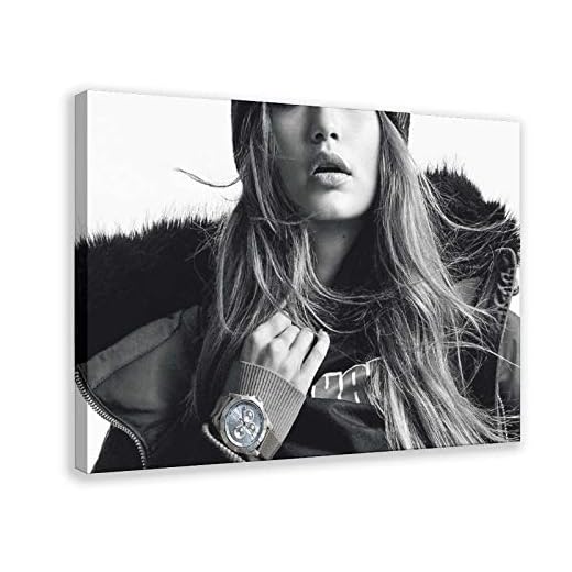 Jelena Noura Gigi Hadid, modell 3030 canvas poster väggkonst dekor tryck bildmålningar för vardagsrum sovrum dekoration ramstil 112 × 18 tum (30 × 45 cm)