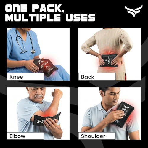 Image of VFK by Xtrim Reusable Hot and Cold Gel Pack, Ice Pack Bag for Relief - Multi-Purpose Hot and Cold Therapy Gel Ice Pack, Hot Bag Gel Healing Pad for Pain Relief