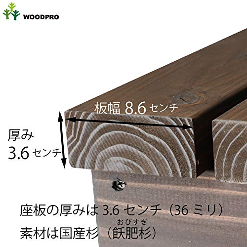 Amazon.co.jp: WOODPRO ウッドデッキ 濡れ縁 縁台(国産杉 板幅8.6cm
