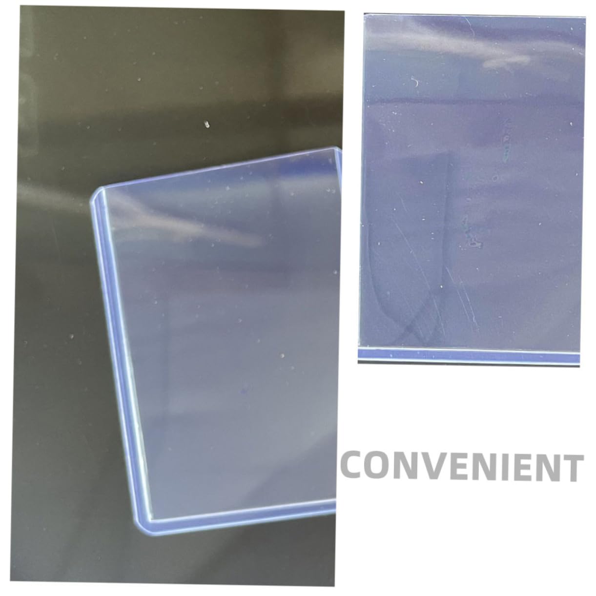 VANZACK 100stücke Pack Spielkartenhüllen Transparente Schutzhüllen aus Pvc für Sammelkarten Wasserabweisend und Kratzfest