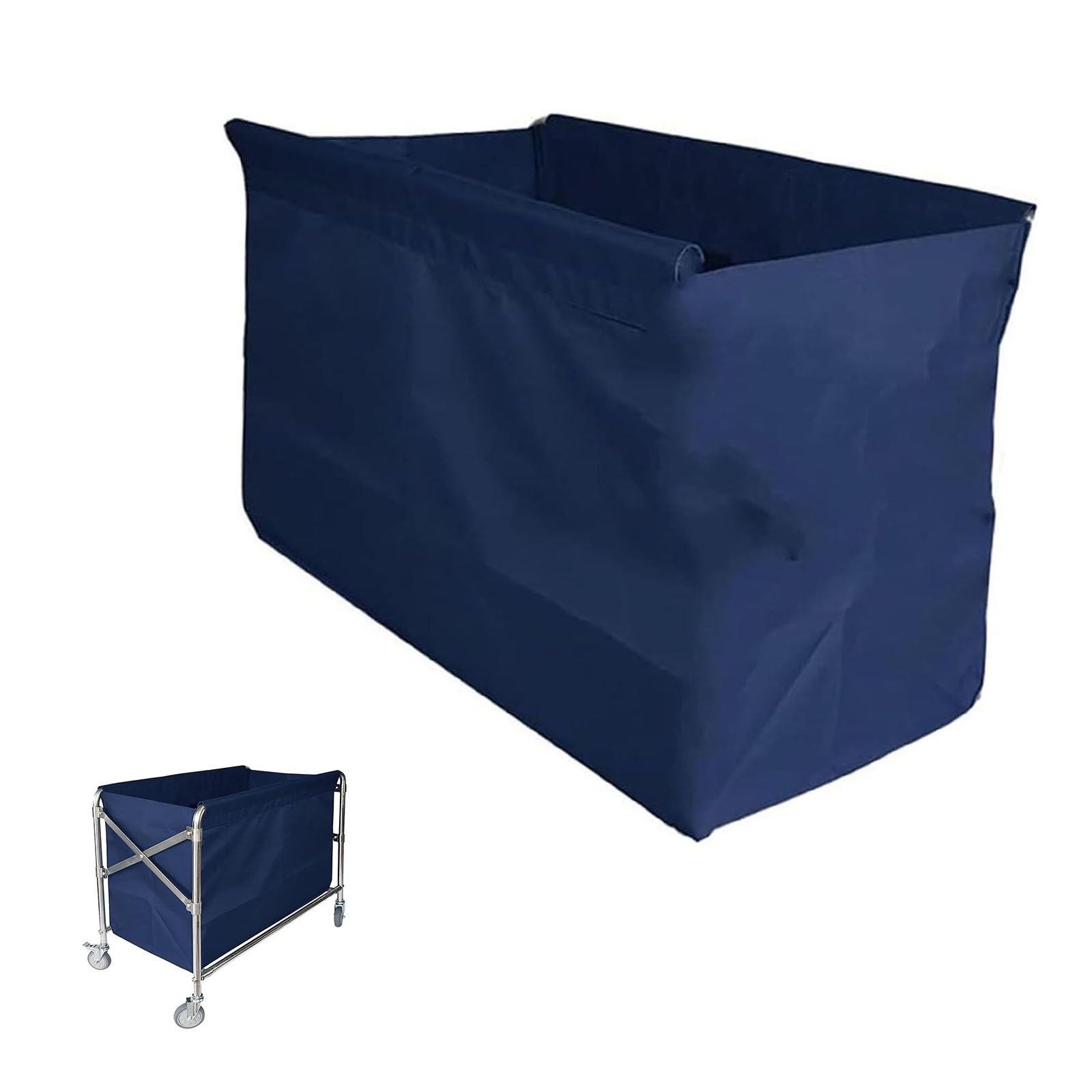 Lumouzhou Blu Laundry Cart Removable Liner Bag Oxford Cloth 300-400L Multicolor Multiple Sizes(,80X53x65cm/32X21x26in)