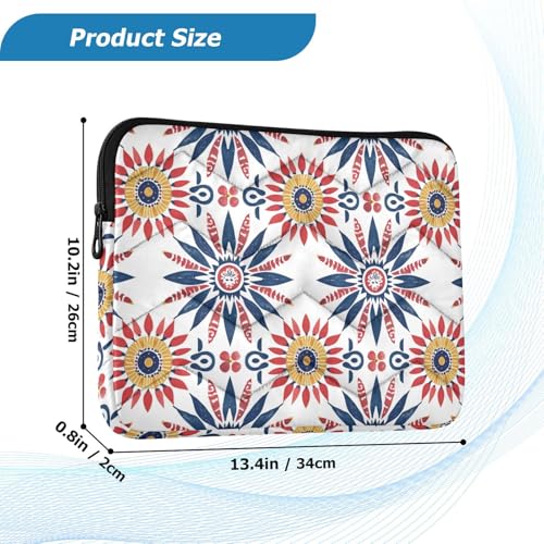 Funda impermeable Boho Flowers para portátil 13-14 pulgadas miniatura 3
