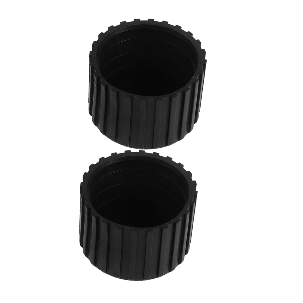 EXHUMKY Fitness Equipment Foot Pads 2Pcs 2.36In Round Rubber Leg Protectors for Exercise Machines Floor Protection and Noise Reduction Non-Slip Covers for Home Gym