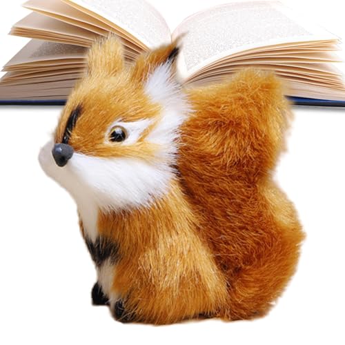 Yulokdwi Animal De Peluche Ardilla,Figura de Peluche Suave de Ardilla para Niños,Muñeco de Animal de, Decoración Coleccionable para Todas Las Edades | Unisex para Niños Y Niñas