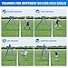 5x5FT Dual-Sided Soccer Rebounder Net, Fast & Slow Rebound Speed Training for Control, Passing Practice, Easy Setup Baseball/Lacrosse/Volleyball Rbounder Gifts & Equipment for Kids,Teens & Adults