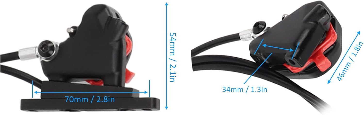 Brake Levers Handle Bars, Aluminum Alloy Bike Brake Handle Kit Bilateral Braking Road Bicycle Brake Lever Set Flat Mounting Cycling Accessories for Replacement
