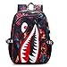 Flyself Teenager Jungen Schulrucksack mit USB Laptop Schulranzen Leichtgewicht Schultaschen Kinder Rucksäcke Hai Druck Schulranzen for Boys Wasserdicht Schulranzen Groß für Schule