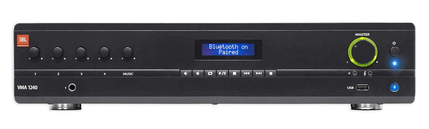 JBL VMA1240 240-Watt Channel Mixer Amplifier with Bluetooth