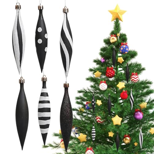 Boules de Sapin de Noël gouttelettes YRYRYW pour Remplacer les Décorations Fragiles et Monotones