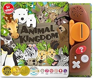 BEST LEARNING Book Reader Animal Kingdom - Educational Talking Sound Toy to Learn About Animals with Quiz Games for Kids Ages 3 to 8 Years Old