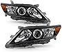 ACANII - For Black 2010-2011 Toyota Camry USA Built Projector Headlights lamps Driver + Passenger Side