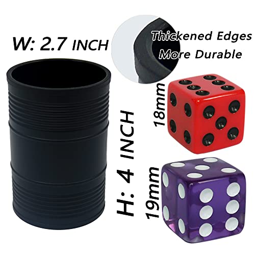 image for Six Senses Media Dice Cup Set with 4 Pcs 19mm and 5 Pcs 18mm Standard 