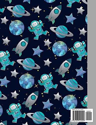 space travel: Cute Sketchbook 120 pages, 8.5 x 11 inches, for Practice Drawing, Writing, Doodle, Creative Diary and Journal, Sketching Pad, ... Perfect gift for Kids, Teens and Students image 4