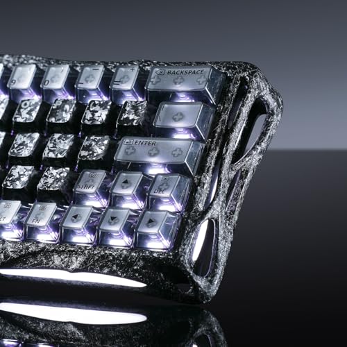 Image of GravaStar Mercury V60 Pro 60% HE Magnetic Gaming Keyboard, True 8kHz Polling Rate, 0.125ms Latency, Dynamic Rapid Trigger, 0.005mm Adjustable Actuation, Full Aluminum Frame (Cyber Frost Black)