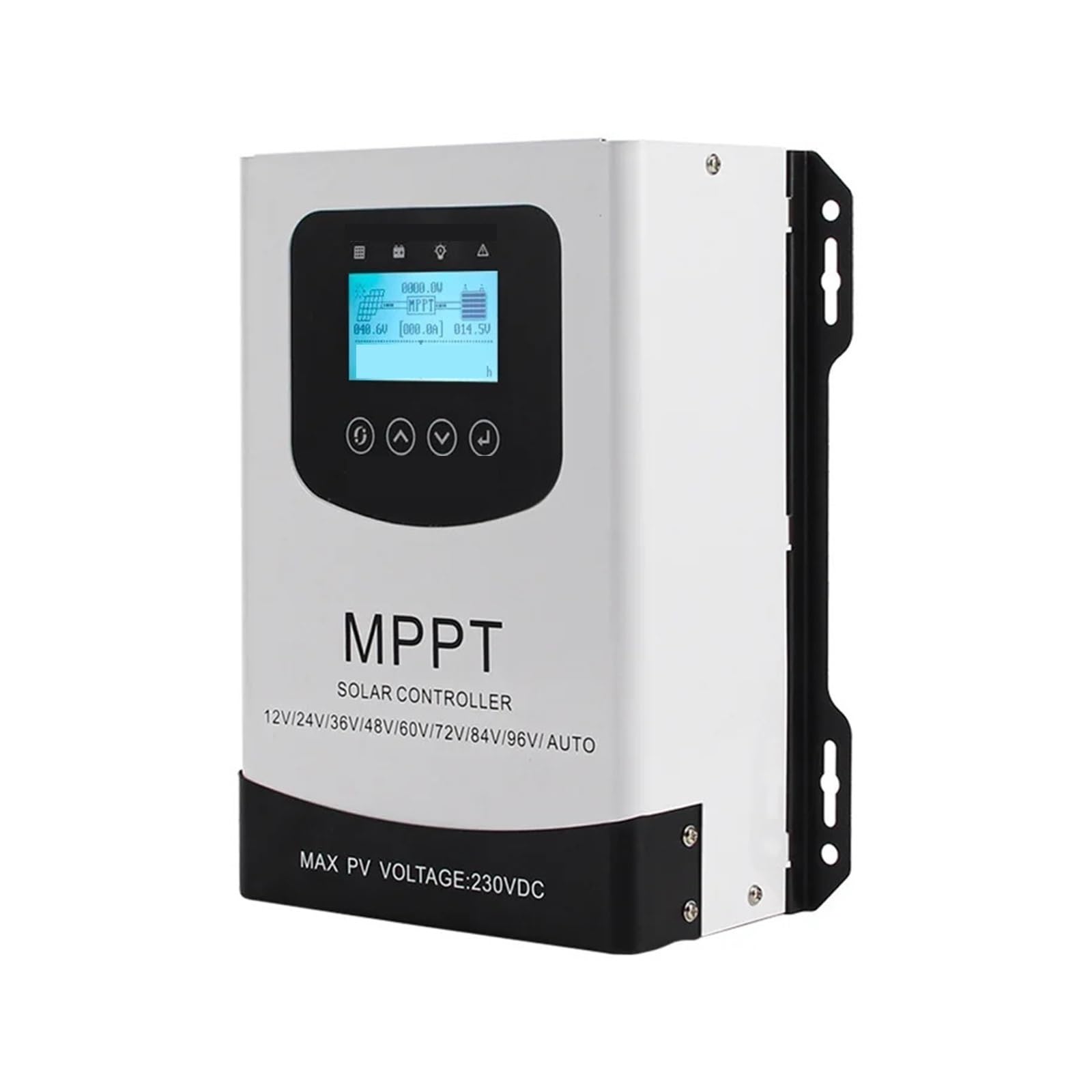 Solar Charge Controller, LCD Smart MPPT Solar Charge Controller 30A 40A 50A 60A 80A 100A 120A Regulator For Panel Lithium -acid LiFePO4 Battery(No WIFI,70A_12V TO 96V)