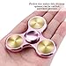 ATESSON Fidget Spinner Toy Ultra Durable Stainless Steel Bearing High Speed Precision Metal Material Hand Spinner Focus Anxiety Stress Relief Boredom Killing Time Toys Rose Gold