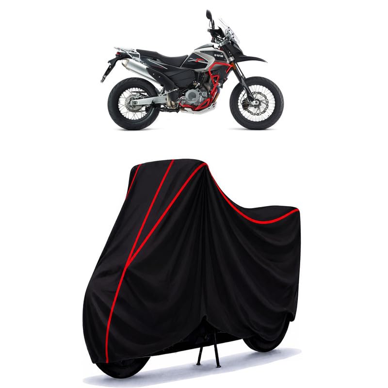 Image of SWM Superdua 600 Water Resistant Bike Cover for All Motorcycles & Rain | Heavy Duty Taffeta Fabric | UV Protection, Dustproof, Scratchproof | All Weather Two Wheeler Body Cover with Elastic Bottom
