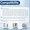 4 Pack HWF62 Humidifier Filter A Compatible with Holmes Sunbeam Humidifier,Replaces HWF62 HWF62CS HWF62D SF212, Fits Models SCM1100, SCM1701, SCM1702, SCM1762