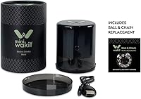Vista 2 de Mini molinillo Wakit (negro) - Molinillo eléctrico recargable de hierbas con tecnología patentada de bola y cadena para moler sin esfuerzo