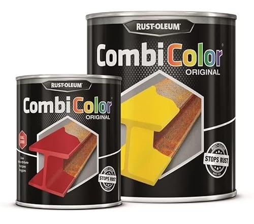 Rust-Oleum Combicolor Original Primer/Finish Metal Paint Gloss 1 Litre (2.5 Litre, RAL 5018 (Turquoise Blue))