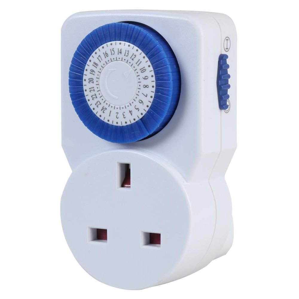 Ex-Pro Timer Basic Mechanical 24Hr 24 Hour Basic Programmable Mechanical Timer Switch For Mains Plug