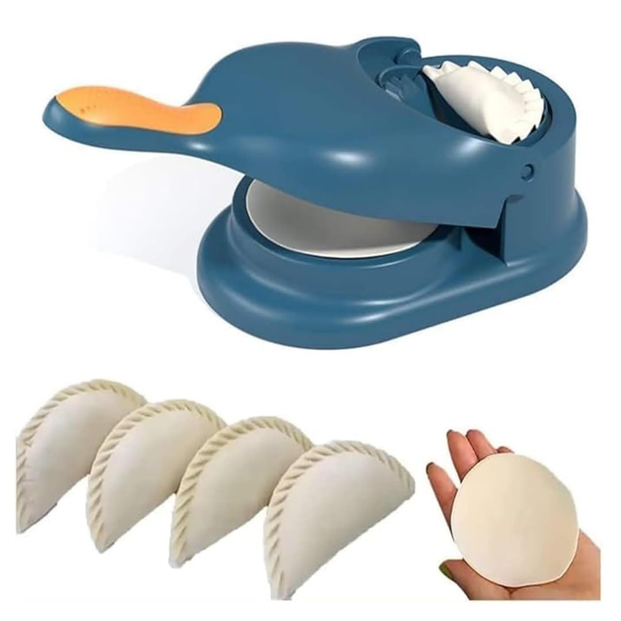 Momos Maker Machine | 2-in-1 Dumpling Maker – Easily presses dough and seals dumplings, momos, gujiya, ravioli, and empanadas with a perfect shape.-image-42