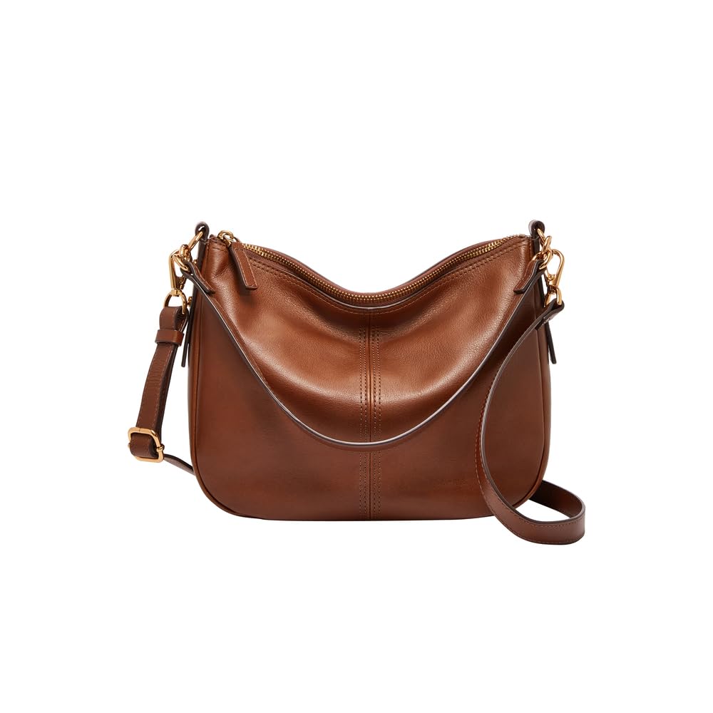 Fossil Jolie Brown Leather or Suede Crossbody bag for Women