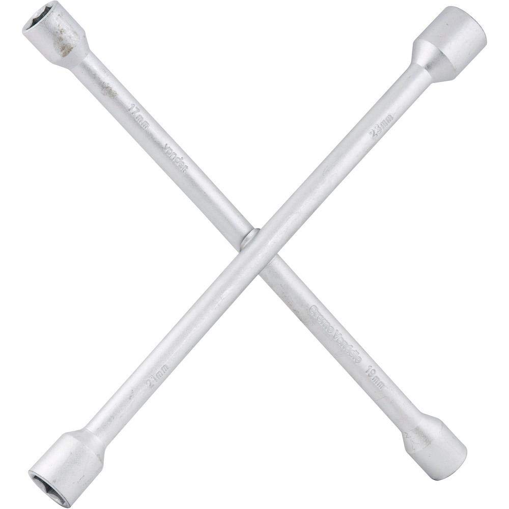 Vonder, Chave De Roda Tipo Cruz, 17,0 Mm X 19,0 Mm X 21,0 Mm 23,0