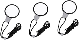 NUOBESTY 3pcs Jewelry Necklaces Clear Glasses Costume Necklace Jewelry Magnifier Hands Free Magnifier Necklace Magnifier Pendant Ornament Leather Case Necklace Hanging Hanging