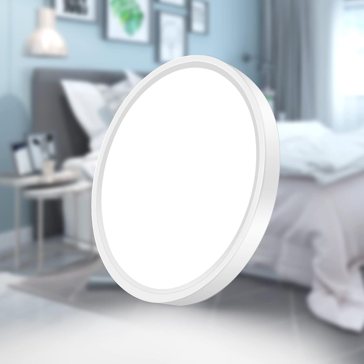 inShareplus 7inch LED Ceiling Light, 12W Cold White, Ultra-Thin Flush Mount,