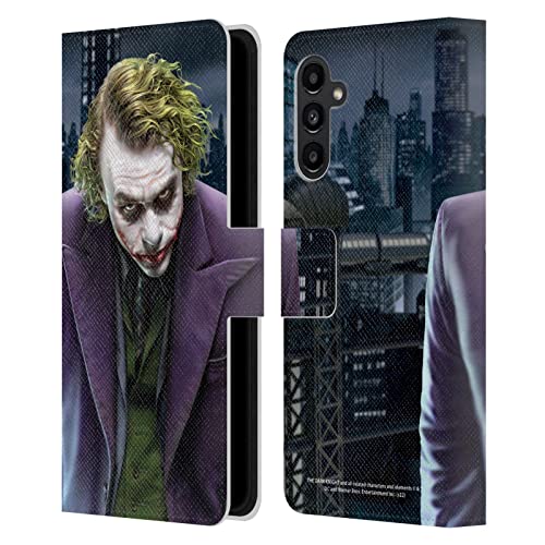 Étui Joker Samsung Galaxy A13 5G sous Licence Officielle Dark Knight en Cuir Head Case Designs