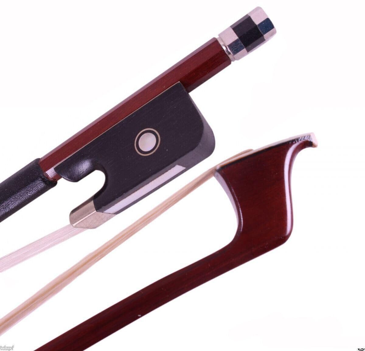 YoungMonic New 4/4 Cello Bow Brazil Wood Ebony Frog Straight Advance Natural Horse hair Bow (4/4)