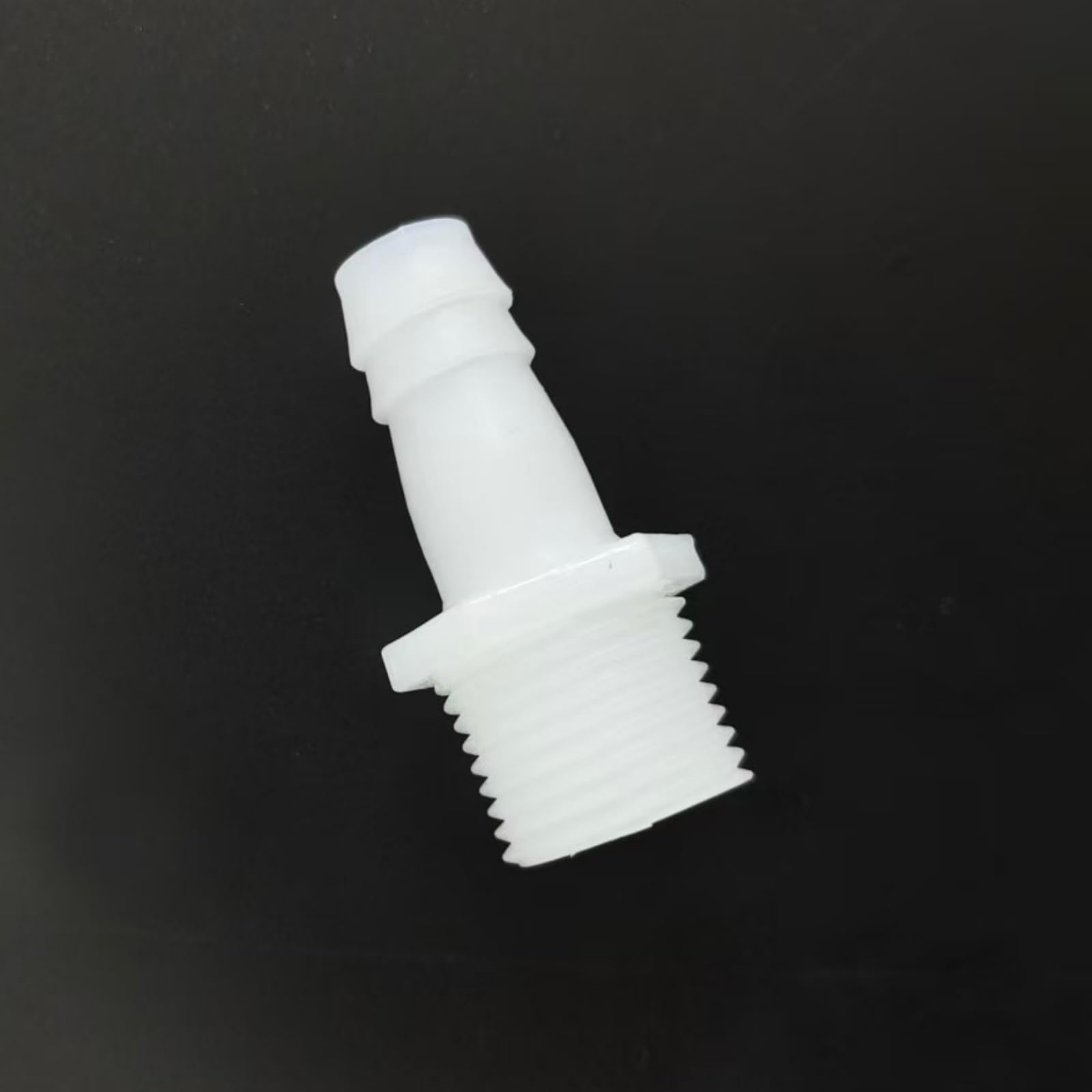 Reusableplastic Hose Barb Fitting - 1/2G Male Thread to 12.7mm Barbed Connector 100PC Pack(1/2inch 1/2G White)