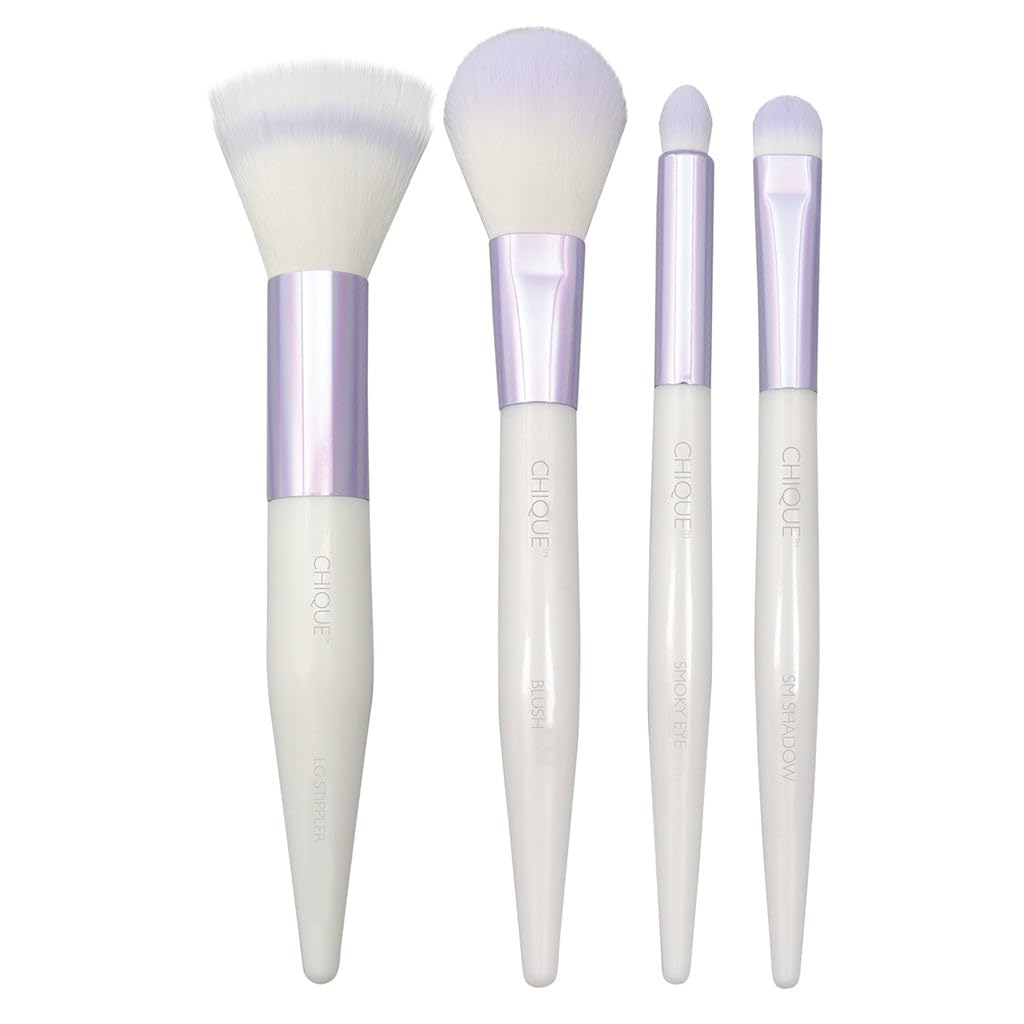 ROYAL and LANGNICKEL Royal and Lang nickel Chique Deluxe Complexion Brush Set 4 Piece