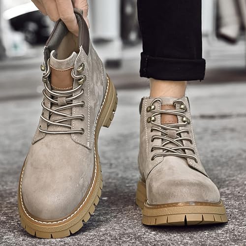 Men's Boots Hiking Boots for Men Casual Boots Comfortable Work Short Boots Outdoor Water-resistant Chukka Boots2