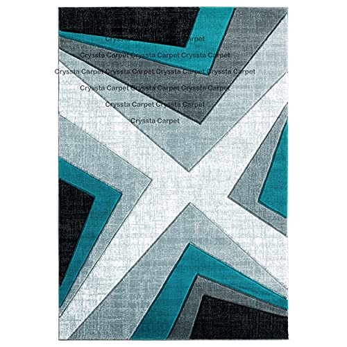 Image of Soft Woolen Modern Collection Tufted Carpet for Living Room Bedroom and Hall Size 4 x 6 Feet Color Multi-N