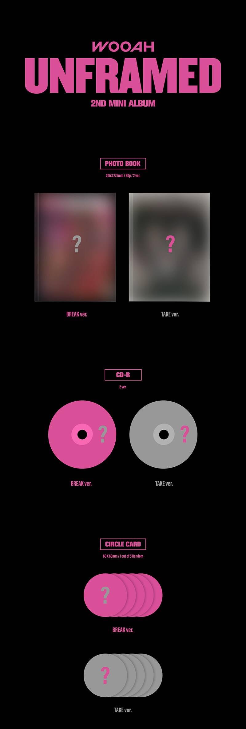 Amazon.co.jp: WOOAH - 2ND MINI ALBUM [ UNFRAMED ] 韓国盤 (3種 SET