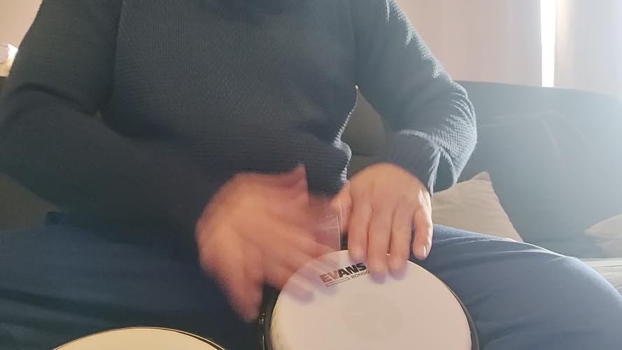 Pelli Per Bongo Evans EB0709: Confezione Doppia Da 7'' E 9'' Con Tri-Center Per Suono Potente - Foto 2