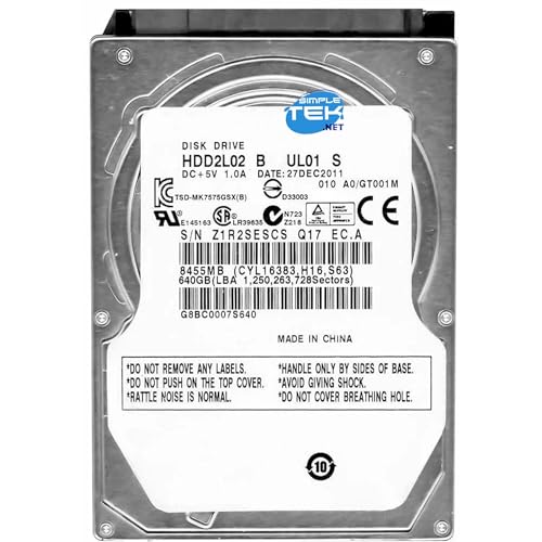 - Hard Disk 2.5 cache 8MB Notebook e PC 5400 RPM ricondizionato 640 GB s-ata