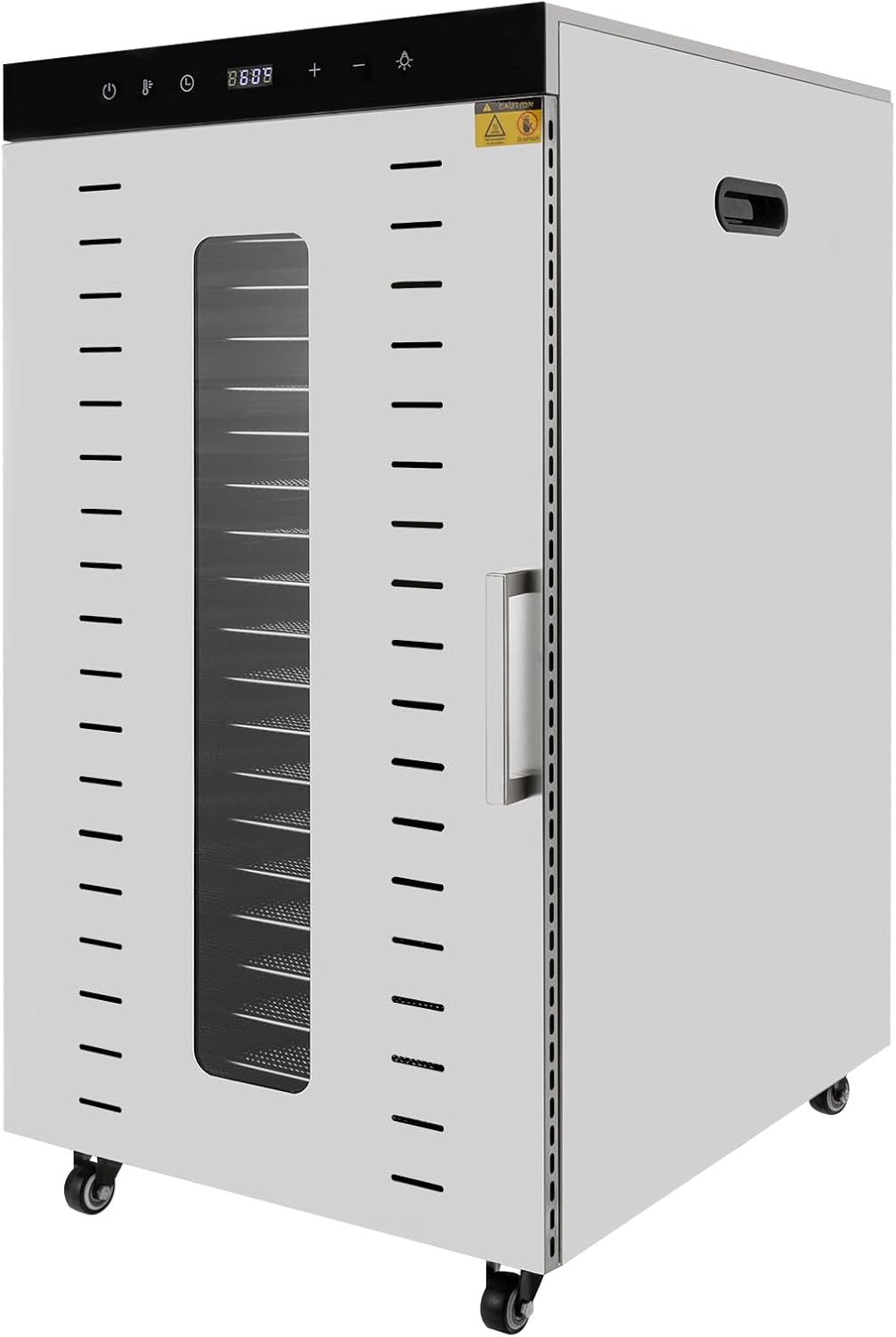 Food Dehydrator 20 Trays, 304 Stainless Steel Dehydrator Machine 1700W Electric Dryer Machine with 24H Adjustable Digital Timer and 84ºF-194ºF Temp Control for Fruit, Vegetables, Meat, Pet Treats