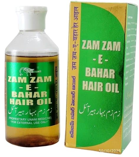 ZAMZAM E Bahar Hair Oil, Proprietary Unani Medicine for External Use, 200 ml-image-16