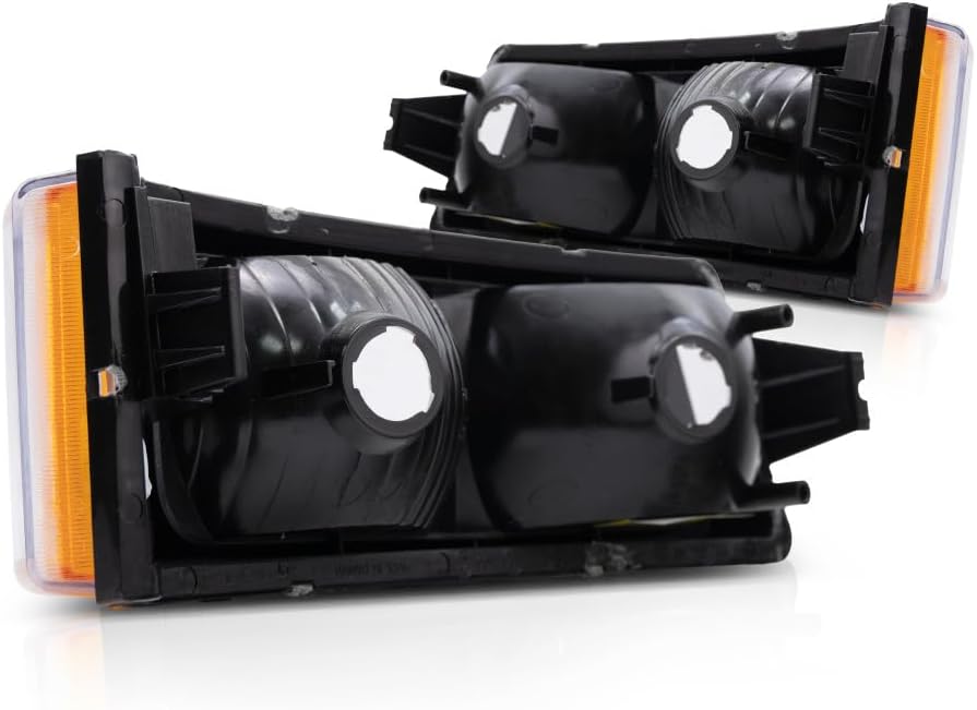 CarLights360: For Chevy Silverado 2500 HD Signal/Corner Light 2003 04 05 2006 Front Pair Driver and Passenger Side DOT Certified Replaces GM2520185 + GM2521185