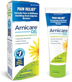 Boiron Arnicare Gel for Soothing Relief of Joint Pain, Muscle Pain, Muscle Soreness, and Swelling from Bruises or Injury - Non-greasy and Fragrance-Free - 2.6 oz